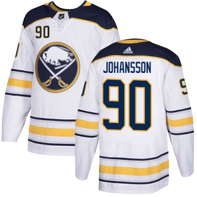 Adidas Buffalo Sabres #90 Marcus Johansson White Road Authentic Stitched NHL Jersey Men's